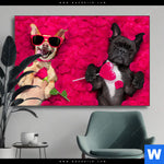 Wechselmotiv Romantik Mit Suessen Hunden Querformat Produktvorschau mit dem Bild Romantik mit süßen Hunden im Format Querformat.