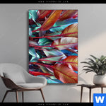 Wechselmotiv Rote Und Smaragdgruene Blaetter Hochformat Produktvorschau mit dem Bild Rote und smaragdgrüne Blätter im Format Hochformat.