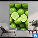 Wechselmotiv Saftige Limetten Voller Energie Hochformat Produktvorschau mit dem Bild Saftige Limetten voller Energie im Format Hochformat.