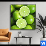 Wechselmotiv Saftige Limetten Voller Energie Quadrat Produktvorschau mit dem Bild Saftige Limetten voller Energie im Format Quadrat.