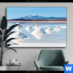 Wechselmotiv Salzlandschaft In Den Anden Querformat Produktvorschau mit dem Bild Salzlandschaft in den Anden im Format Querformat.