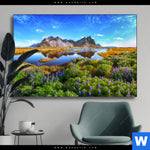 Wechselmotiv Schoener Tag In Island Querformat Produktvorschau mit dem Bild Schöner Tag in Island im Format Querformat.