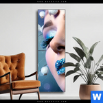 Wechselmotiv Schoenheit In Blau Weiss Schmal Produktvorschau mit dem Bild Schönheit in Blau & Weiss im Format Schmal.