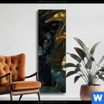 Wechselmotiv Schwarzer Panther Im Dschungel Schmal Produktvorschau mit dem Bild Schwarzer Panther im Dschungel im Format Schmal.