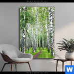 Wechselmotiv Sommerbirken Hochformat Produktvorschau mit dem Bild Sommerbirken im Format Hochformat.