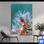 Wechselmotiv Sonnenkaefer Auf Pusteblume Hochformat Produktvorschau mit dem Bild Sonnenkäfer auf Pusteblume im Format Hochformat.