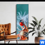 Wechselmotiv Sonnenkaefer Auf Pusteblume Schmal Produktvorschau mit dem Bild Sonnenkäfer auf Pusteblume im Format Schmal.