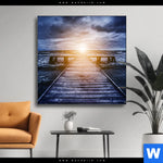 Wechselmotiv Sonnenuntergang Meer Quadrat Produktvorschau mit dem Bild Sonnenuntergang & Meer im Format Quadrat.