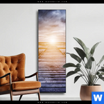 Wechselmotiv Sonnenuntergang Meer Schmal Produktvorschau mit dem Bild Sonnenuntergang & Meer im Format Schmal.