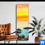 Wechselmotiv Sonnenuntergang Ueber Dem Meer Schmal Produktvorschau mit dem Bild Sonnenuntergang über dem Meer im Format Schmal.