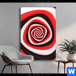 Wechselmotiv Spirale In Rot Weiss Schwarz Hochformat Produktvorschau mit dem Bild Spirale in rot weiß schwarz im Format Hochformat.