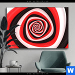 Wechselmotiv Spirale In Rot Weiss Schwarz Querformat Produktvorschau mit dem Bild Spirale in rot weiß schwarz im Format Querformat.