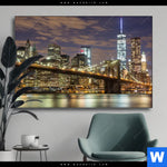 Wechselmotiv Stadtlichter New York Querformat Produktvorschau mit dem Bild Stadtlichter New York im Format Querformat.