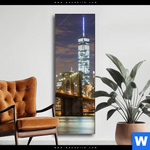 Wechselmotiv Stadtlichter New York Schmal Produktvorschau mit dem Bild Stadtlichter New York im Format Schmal.