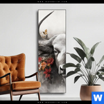 Wechselmotiv Starker Bulle Mit Blumen Schmal Produktvorschau mit dem Bild Starker Bulle mit Blumen im Format Schmal.