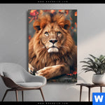 Wechselmotiv Stolzer Blick Des Loewen Hochformat Produktvorschau mit dem Bild Stolzer Blick des Löwen im Format Hochformat.