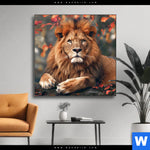 Wechselmotiv Stolzer Blick Des Loewen Quadrat Produktvorschau mit dem Bild Stolzer Blick des Löwen im Format Quadrat.