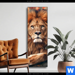 Wechselmotiv Stolzer Blick Des Loewen Schmal Produktvorschau mit dem Bild Stolzer Blick des Löwen im Format Schmal.