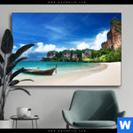 Wechselmotiv Strand In Thailand Querformat Produktvorschau mit dem Bild Strand in Thailand im Format Querformat.