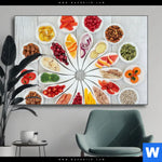 Wechselmotiv Superfoods Im Farbkreis Querformat Produktvorschau mit dem Bild Superfoods im Farbkreis im Format Querformat.