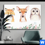 Wechselmotiv Tiere Des Waldes Querformat Produktvorschau mit dem Bild Tiere des Waldes im Format Querformat.