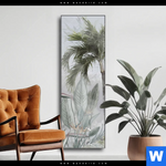 Wechselmotiv Tropische Baeume Und Blaetter Schmal Produktvorschau mit dem Bild Tropische Bäume und Blätter im Format Schmal.