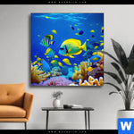 Wechselmotiv Tropische Unterwasserwelt Quadrat Produktvorschau mit dem Bild Tropische Unterwasserwelt im Format Quadrat.