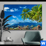 Wechselmotiv Tropisches Inselparadies Querformat Produktvorschau mit dem Bild Tropisches Inselparadies im Format Querformat.