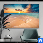 Wechselmotiv Tuerkisfarbenes Meer Querformat Produktvorschau mit dem Bild Türkisfarbenes Meer im Format Querformat.