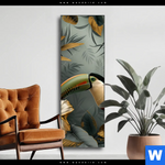 Wechselmotiv Tukan Im Goldenen Regenwald Schmal Produktvorschau mit dem Bild Tukan im goldenen Regenwald im Format Schmal.