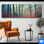 Wechselmotiv Vertraeumter Wald Panorama Produktvorschau mit dem Bild Verträumter Wald im Format Panorama.