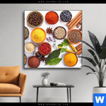 Wechselmotiv Vielfaeltige Gewuerze Quadrat Produktvorschau mit dem Bild Vielfältige Gewürze im Format Quadrat.