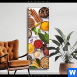 Wechselmotiv Vielfaeltige Gewuerze Schmal Produktvorschau mit dem Bild Vielfältige Gewürze im Format Schmal.