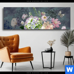 Wechselmotiv Vintage Blumen No 3 Panorama Produktvorschau mit dem Bild Vintage Blumen No. 3 im Format Panorama.