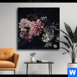 Wechselmotiv Vintage Blumen Quadrat Produktvorschau mit dem Bild Vintage Blumen im Format Quadrat.