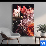 Wechselmotiv Vintage Blumenstrauss Hochformat Produktvorschau mit dem Bild Vintage Blumenstrauß im Format Hochformat.