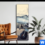 Wechselmotiv Vintage Flugzeug Schmal Produktvorschau mit dem Bild Vintage Flugzeug im Format Schmal.