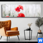 Wechselmotiv Vintage Klatschmohn Panorama Produktvorschau mit dem Bild Vintage Klatschmohn im Format Panorama.