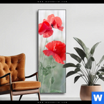 Wechselmotiv Vintage Klatschmohn Schmal Produktvorschau mit dem Bild Vintage Klatschmohn im Format Schmal.