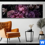 Wechselmotiv Vintage Pfingstrosen Panorama Produktvorschau mit dem Bild Vintage Pfingstrosen im Format Panorama.