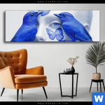 Wechselmotiv Vogelfreunde Panorama Produktvorschau mit dem Bild Vogelfreunde im Format Panorama.