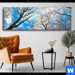 Wechselmotiv Wald Im Winter Panorama Produktvorschau mit dem Bild Wald im Winter im Format Panorama.
