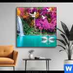 Wechselmotiv Wald Wasserfall No 7 Quadrat Produktvorschau mit dem Bild Wald & Wasserfall No. 7 im Format Quadrat.
