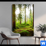 Wechselmotiv Waldbach Im Sonnenschein Hochformat Produktvorschau mit dem Bild Waldbach im Sonnenschein im Format Hochformat.