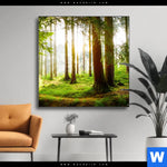 Wechselmotiv Waldbach Im Sonnenschein Quadrat Produktvorschau mit dem Bild Waldbach im Sonnenschein im Format Quadrat.