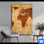 Wechselmotiv Weltkarte Rostoptik Hochformat Produktvorschau mit dem Bild Weltkarte Rostoptik im Format Hochformat.