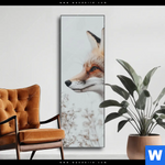 Wechselmotiv Winterstille Der Fuchs Schmal Produktvorschau mit dem Bild Winterstille - Der Fuchs im Format Schmal.