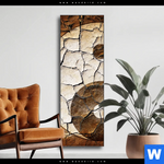 Wechselmotiv Yin Yang Auf Rissiger Erde Schmal Produktvorschau mit dem Bild Yin Yang auf rissiger Erde im Format Schmal.