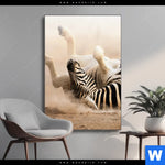 Wechselmotiv Zebra Staub Hochformat Produktvorschau mit dem Bild Zebra & Staub im Format Hochformat.