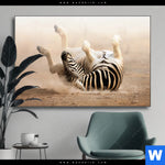 Wechselmotiv Zebra Staub Querformat Produktvorschau mit dem Bild Zebra & Staub im Format Querformat.
